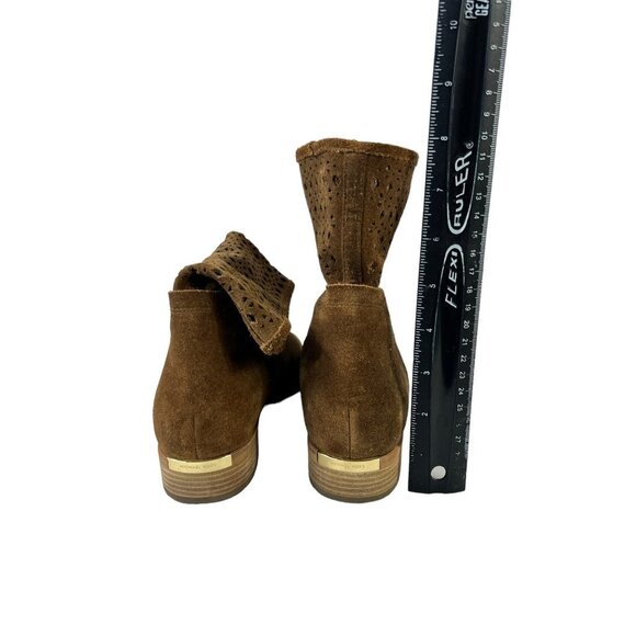 Michael Kors Women's Brown Rust Small Heel Ankle Boot - Picture 5 of 6